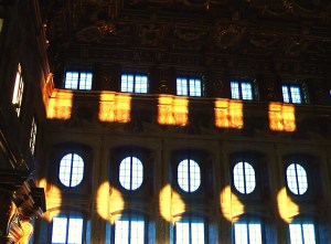 Augsburg Rathaus Goldener Saal Lichteffekt